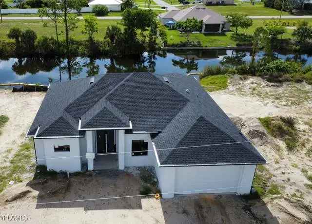 New Construction Pool Home on Fresh Water Canal in Cape Coral