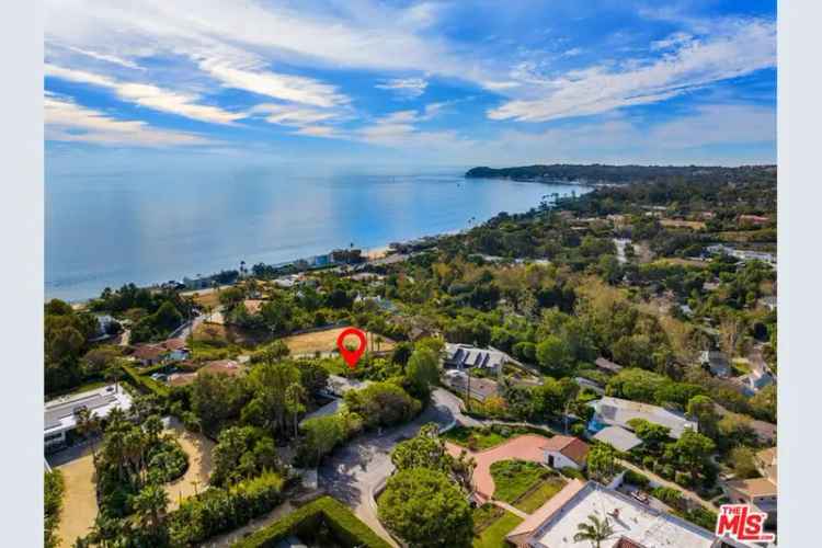 Buy Single Level House in Malibu with Ocean Views and Tropical Gardens