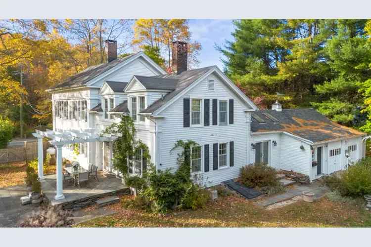 Buy Greek Revival Home in Litchfield Hills with Idyllic Gardens and Barns