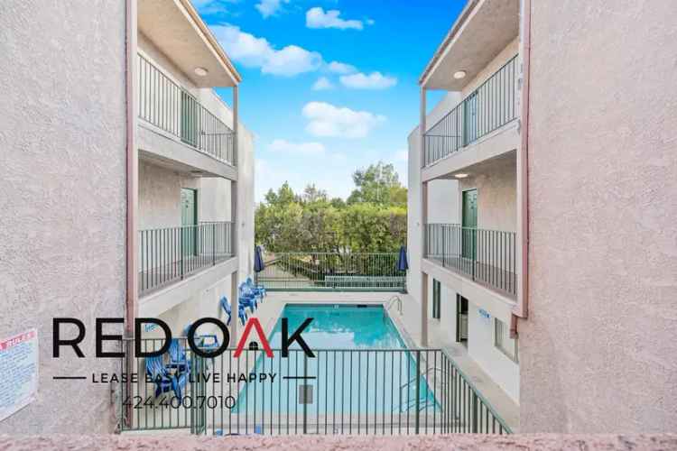 Two Bedroom Apartment for Rent in Vibrant Van Nuys with Pool and Balcony