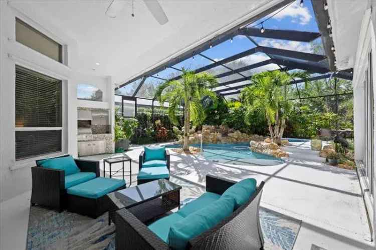 Luxury Estate Home for Rent in Jupiter with Pool and Office