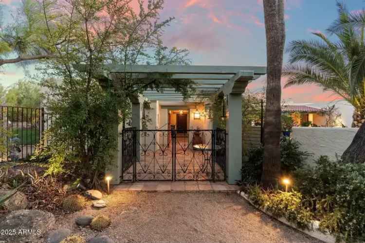 Buy hacienda-style home in Carefree with modern elegance and gardens