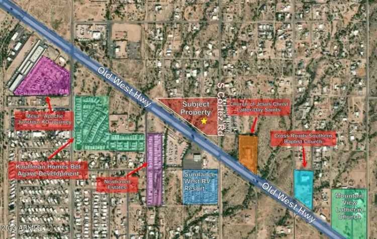 Buy Commercial Land in AJ with Superstition Mountain Views