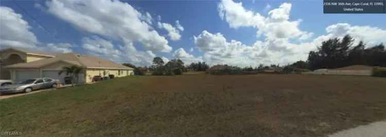 Land For Sale in 2333, Northwest 36th Avenue, Cape Coral, Florida