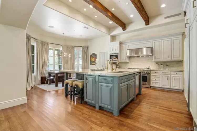 buy Mediterranean estate in Rancho Santa Fe with luxurious features