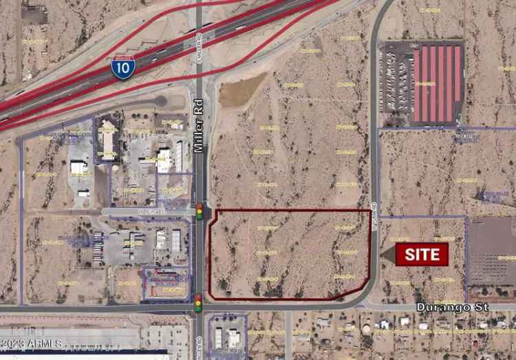 Commercial land for rent in Buckeye with excellent access and growth potential