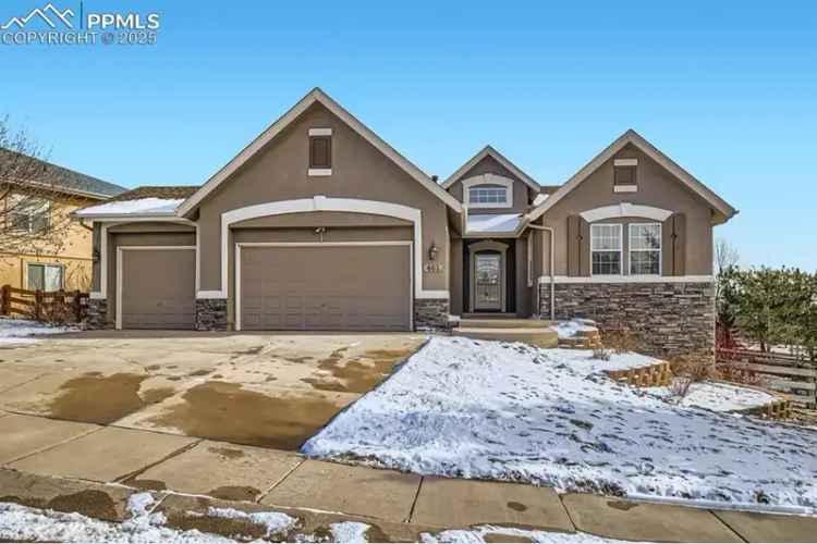 Ranch home buy with mountain views in spacious layout