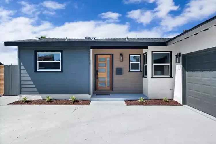 Rent a single story home in Clairemont with modern updates and spacious backyard