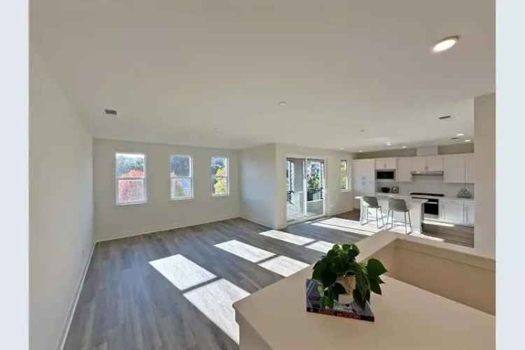 Rent Modern Townhome in Downtown Morgan Hill with 4 Bedrooms and 3 Baths