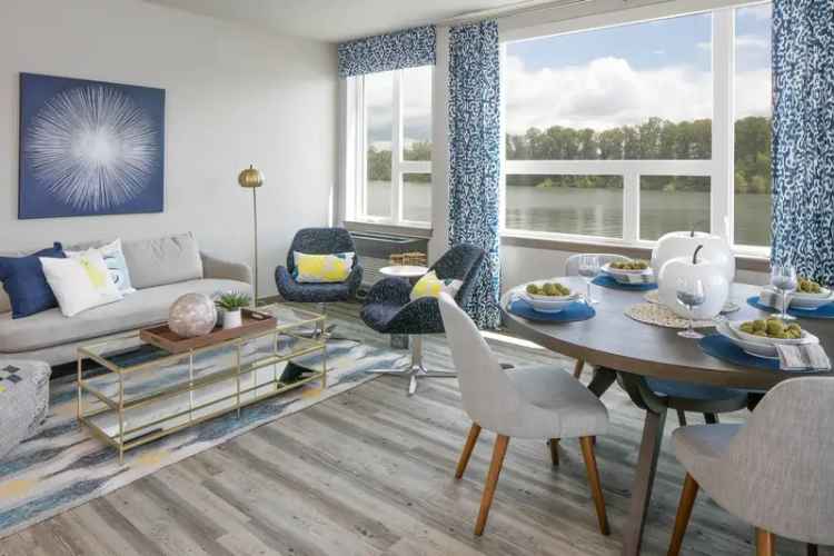 Rent Apartment in John's Landing with Rooftop Terrace and River Views