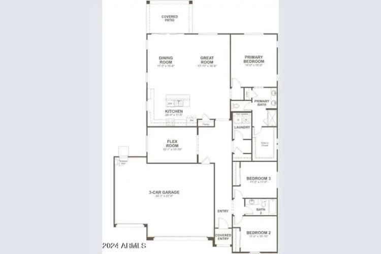 Buy House Agate Plan with Open Layout and Covered Patio