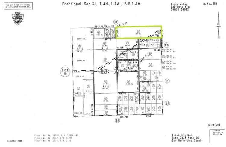 Land For Sale in Apple Valley, California