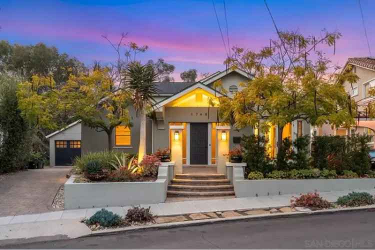 House For Sale in 1748, West Arbor Drive, San Diego, California