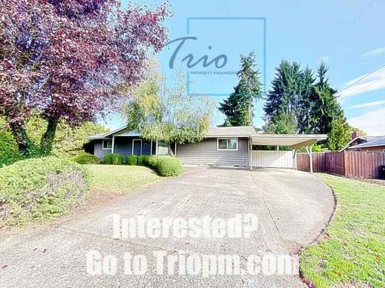 Rent Lovely 3 Bedroom House with Large Backyard in Eugene