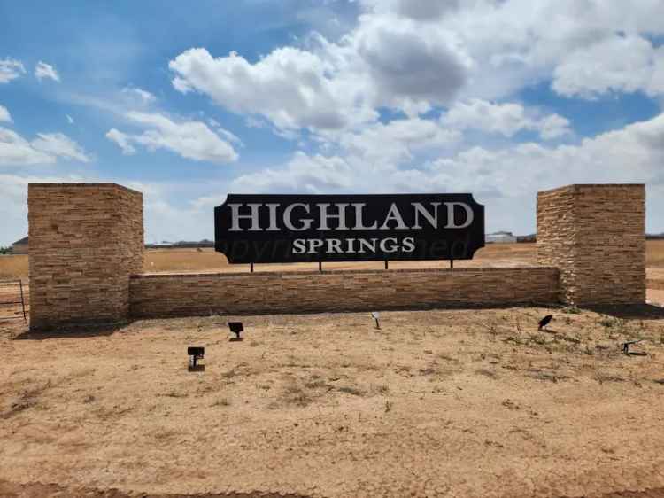 Build Your Dream Country Home on One Acre Lot in Highland Springs