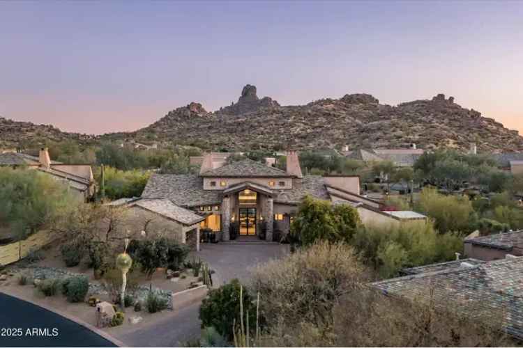 Buy Home in Estancia with Pinnacle Peak Views and Chic French Country Style