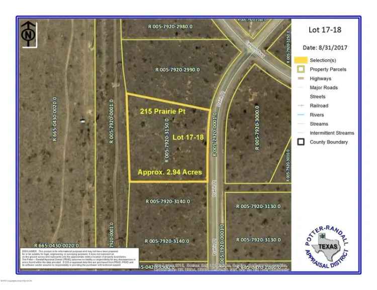 Buy Land for Development Near Amarillo with Wildlife and Greenways