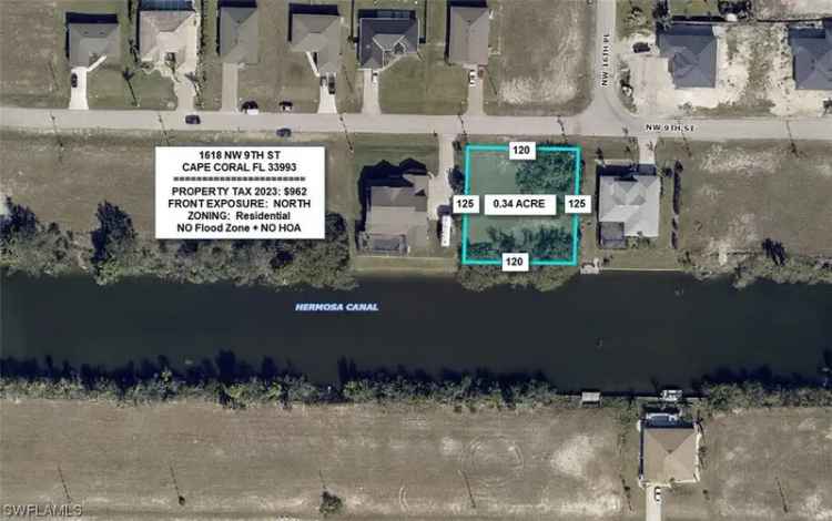 Land For Sale in 1618, Northwest 9th Street, Cape Coral, Florida