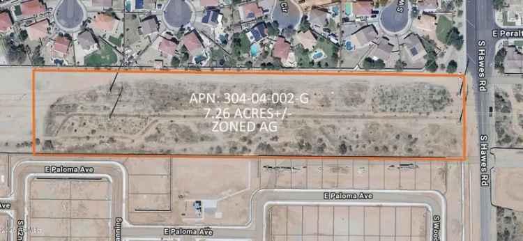 Buy Agriculture Land 7.26 Acres in Mesa AZ with Easy Access