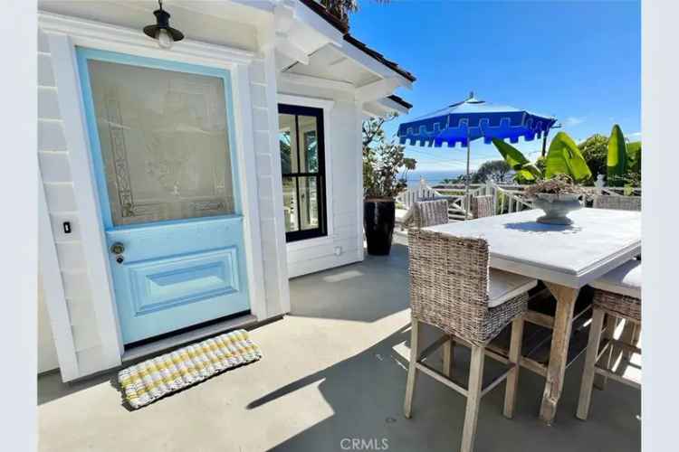 buy cottage in South Laguna Village with beach access and Catalina view