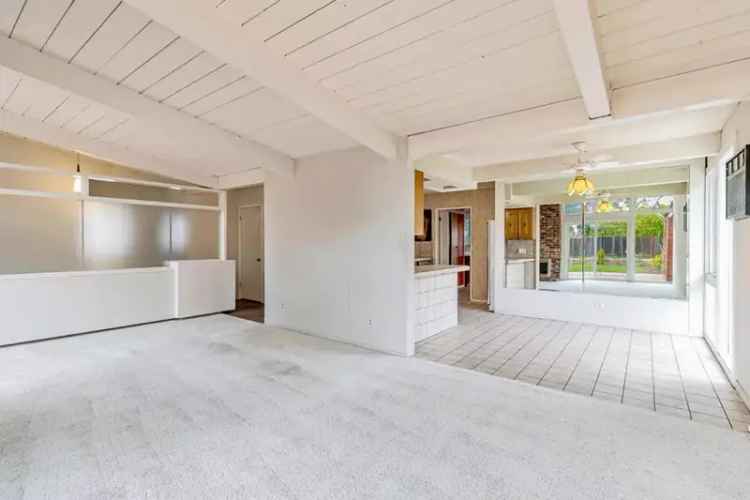 Buy Eichler Designed Home in Palo Alto with Spacious Yard and Modern Features