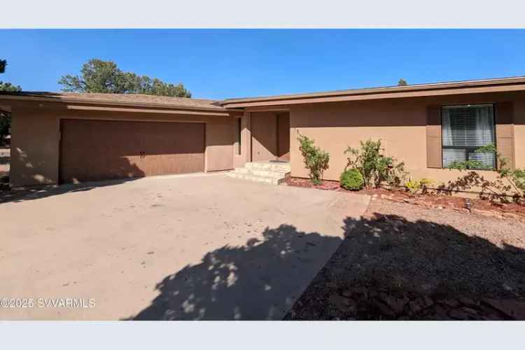 Rent Spacious Home with Walk Out Basement in Quiet West Sedona Cul de Sac