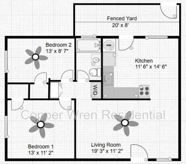 Apartment for Rent Spacious Two Bedroom Near Paiute Park