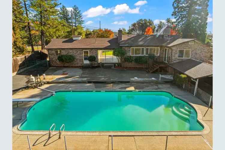 Buy Ranch home with pool in Placerville offering updated kitchen and spacious backyard