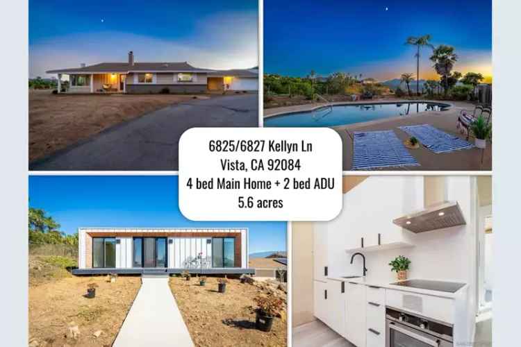 Rent Single Story Pool Home with ADU in Bonsall