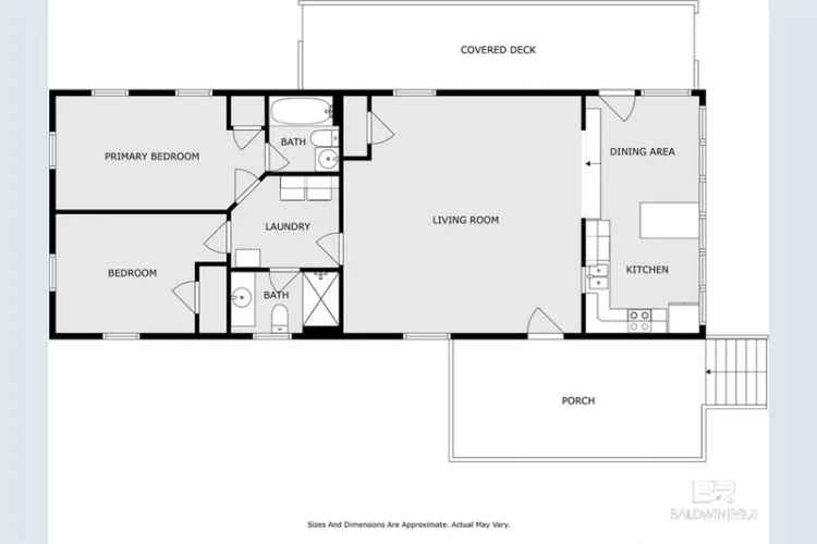 Rent a cottage in Orange Beach with spacious double lot and bay access