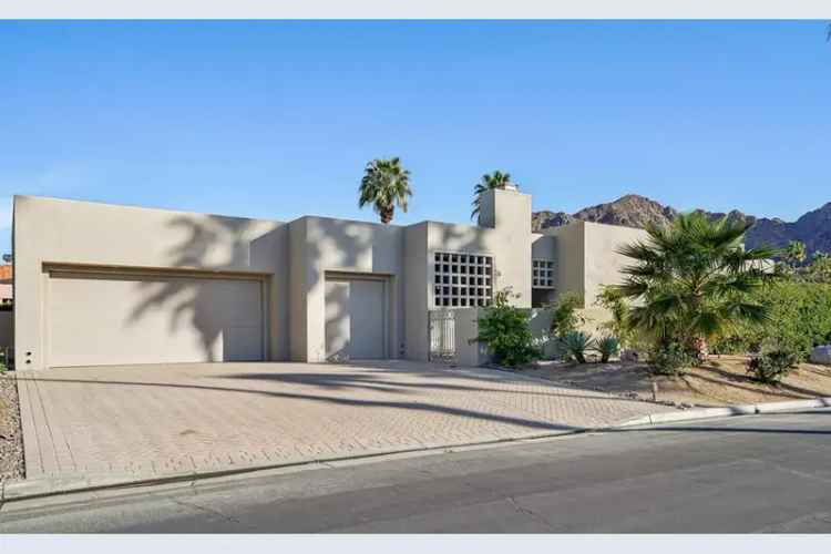 Buy custom home in Indian Wells with pool, casita, and mountain views