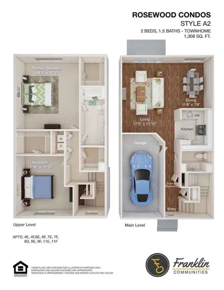 Rent Apartment at Rosewood with Spacious Floor Plans and Community Garden