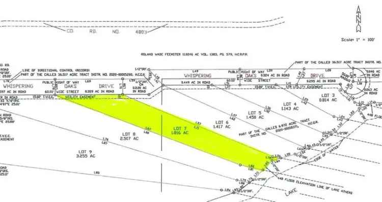 Build on a Lake Athens Waterfront Lot with Shoreline Access