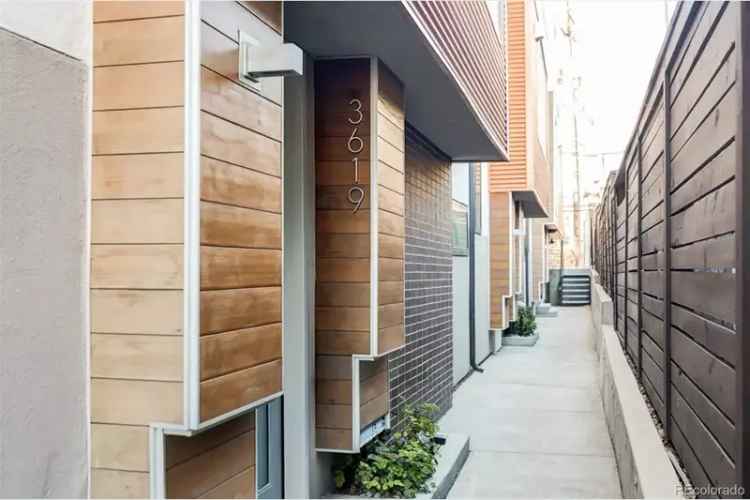 Luxury townhome for rent in LoHi with modern finishes and outdoor space