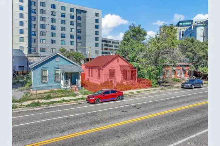 Redevelopment site buy in Cole RiNo neighborhood with mixed use zoning