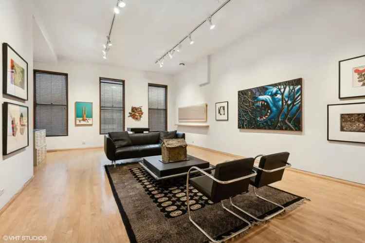 Buy artist loft in River North with private deck and high ceilings