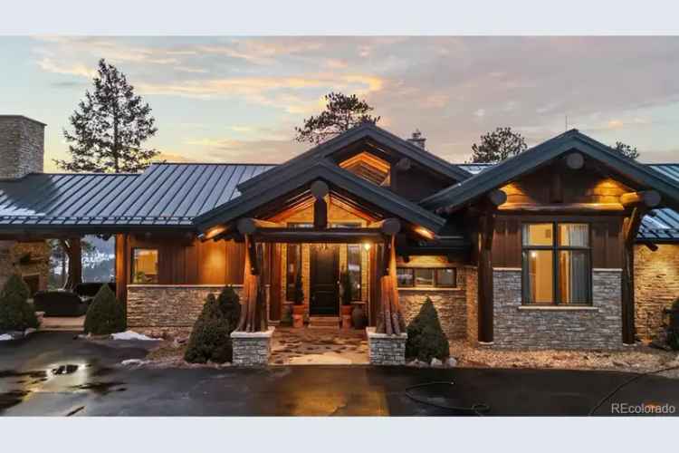 Luxury Buy 3 Bedroom Log Estate in Evergreen CO with Mountain Views