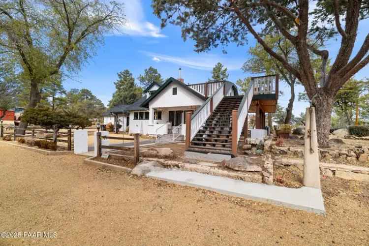 Rent historic ranch home in Prescott with stunning views and outdoor living