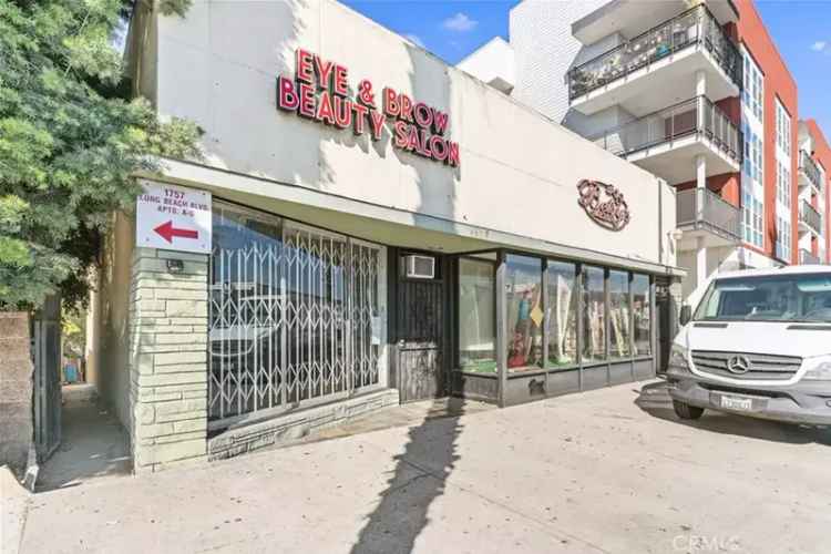 Mixed Use Property for Sale in Long Beach with Parking Lot and Development Potential