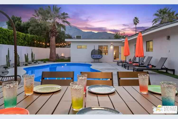 Buy Mid Century House in Palm Springs with Pool and Mountain Views