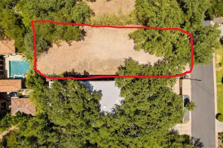 Vacant Lot for Sale in Tarrytown with Stunning Lake Austin Views