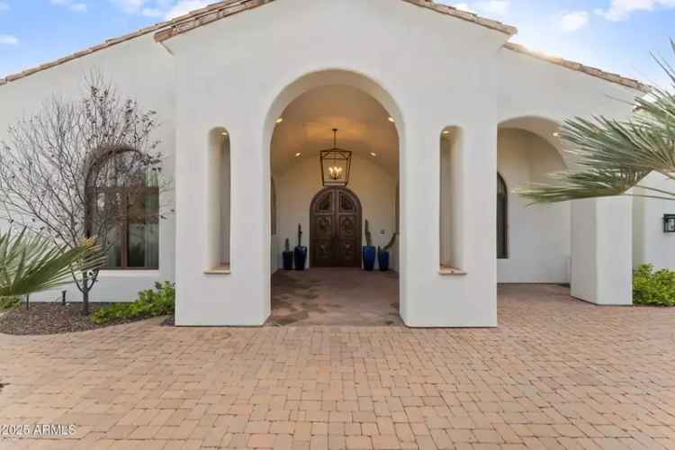 For Sale Santa Barbara Inspired Estate in Scottsdale with Pool and Backyard