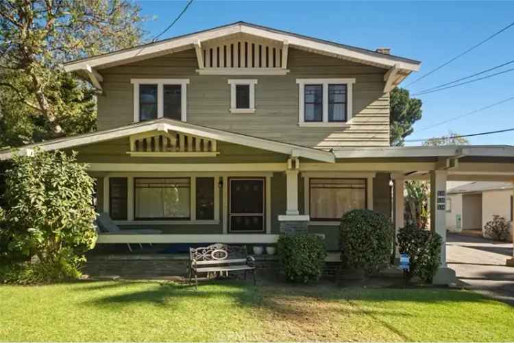 Buy Craftsman Home in Pasadena with 3 Units and Strong Investment Potential