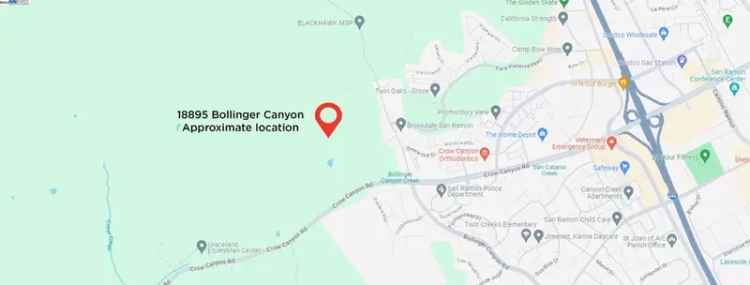 Land For Sale in 18895, Bollinger Canyon Road, San Ramon, California