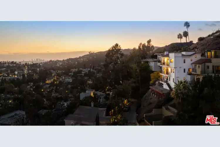 Buy Mediterranean Style House in Hollywood Hills with City Views