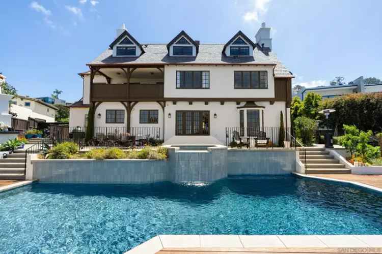 Buy Tudor Style Home in La Jolla with Stunning Ocean Views and Pool