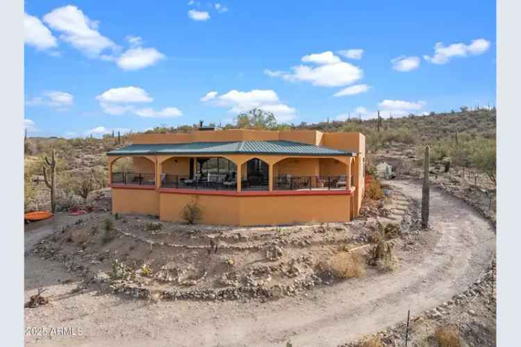 Buy House with Incredible Views in Wickenburg Featuring Custom Fireplace