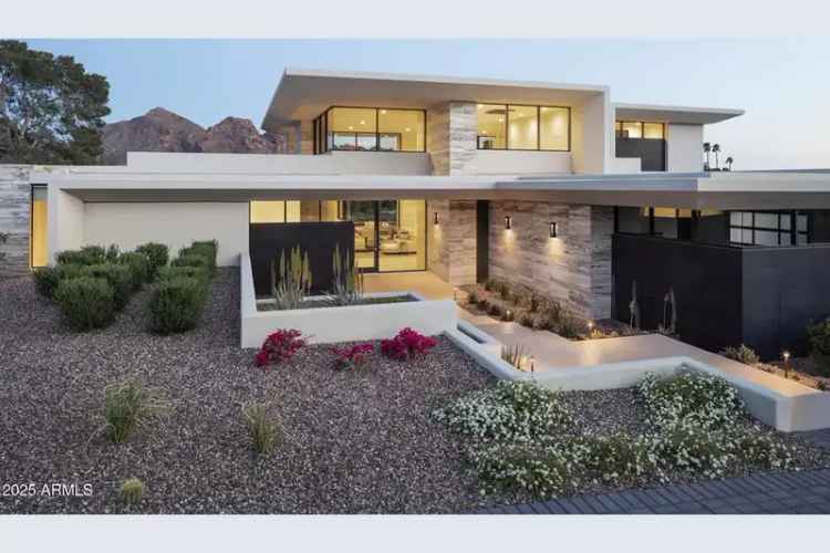 Buy modern contemporary home in the desert with stunning mountain views