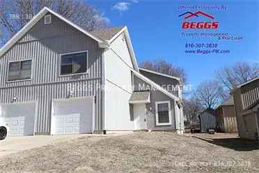 Duplex for Rent in Liberty Missouri with 3 Bedrooms and 2.5 Bathrooms