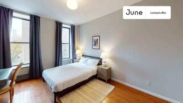 Rent Queen Bedroom in East Harlem Apartment with Flexible Lease Options